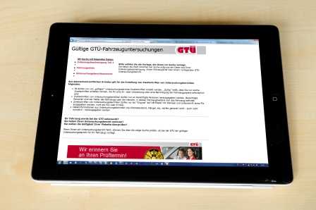 Prüfberichtsuche im GTÜ-System